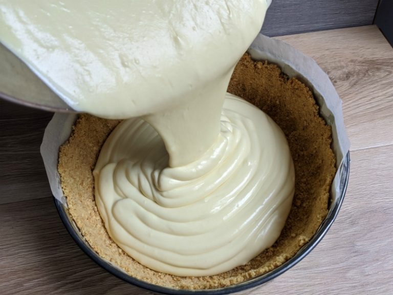 Lemon Cheesecake Made With Lemon Jelly And Evaporated Milk