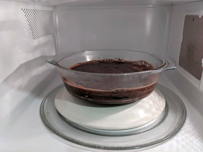 microwave self saucing pudding