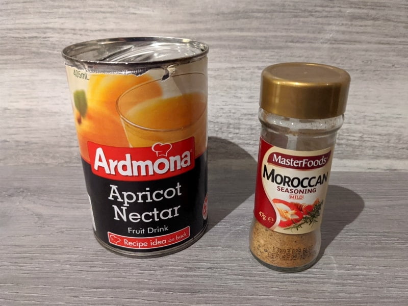 ingredients for apricot chicken