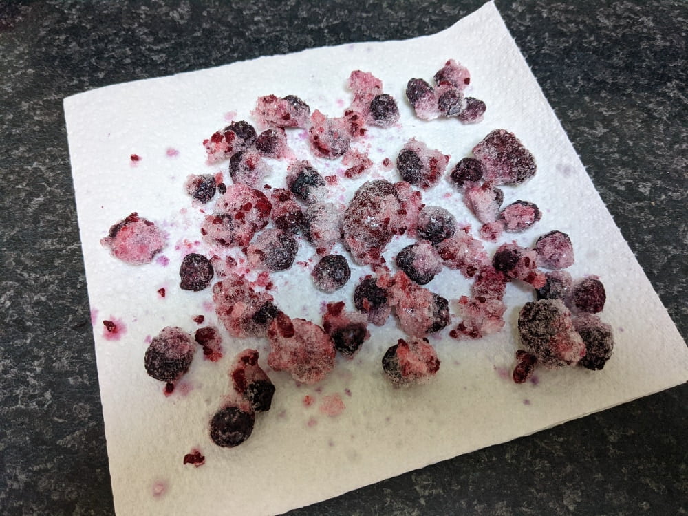 frozen berries for baked cheesecake