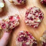 easy and healthy raspberry and white chocolate muffins