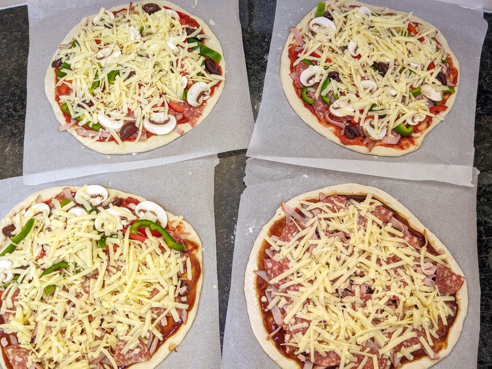 naturally leavened pizza