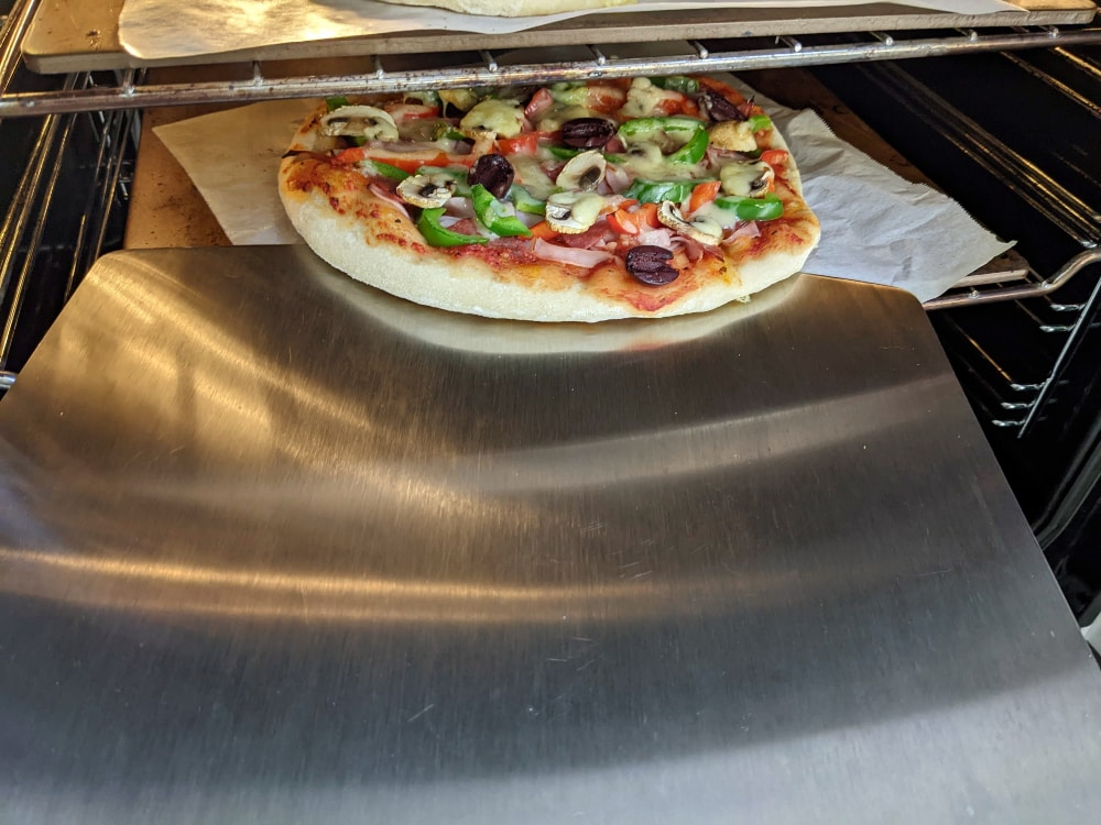quick sourdough pizza